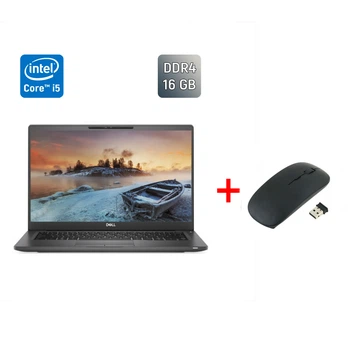 Ультрабук Dell Latitude 7400 / 14" (1920x1080) IPS / Intel Core i5-8365U (4 (8) ядра по 1.6 - 4.1 GHz) / 16 GB DDR4 / 256 GB SSD / Intel UHD Graphics / WebCam / Windows 10 б/в + Подарунок Бездротова миша / USB