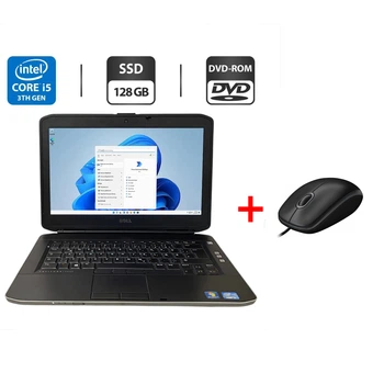 Ноутбук Dell Latitude E5430 / 14" (1600x900) TN / Intel Core i5-3340M (2 (4) ядра по 2.7 - 3.4 GHz) / 8 GB DDR3 / 128 GB SSD / Intel HD Graphics 4000 / WebCam / DVD-ROM б/в + Подарунок Дротова миша / USB
