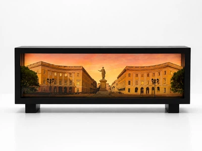 3D LED ночник "Одесса. Дюк де Ришелье", подарок одеситам, памятник Дюку в Одессе, аккумулятор, USB Type-C