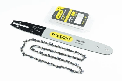 Шина и цепь для бензопилы 16" (40 см), 3/8" 1,3 мм, 57 зв., TRESZER
