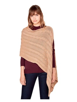 Пончо женское United Colors of Benetton 150373 One Size Коричневое (2200004111582)