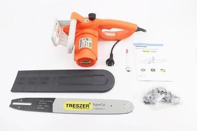 Электропила TRESZER TLE5 2 , 2 кВт, шина 16", цепь 3/8"-1, 3 мм 57 зв. (боковое натяжение)