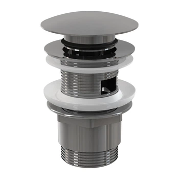 Донный клапан с переливом AlcaPlast A390, 1 1/4", хром