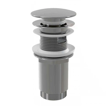 Донный клапан с переливом AlcaPlast A392C, 1 1/4", хром