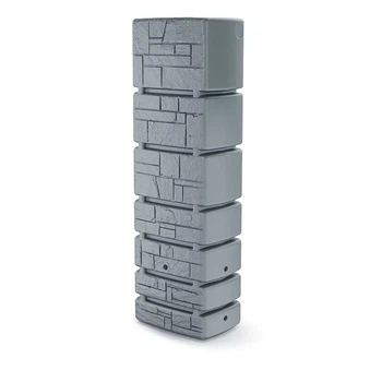 Резервуар для дождевой воды Prosperplast Tower Stone 350 л HDPE светло-серый 575x384x1800 мм
