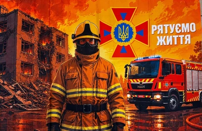 Прапор ДСНС Рятуємо життя 1400х900 мм