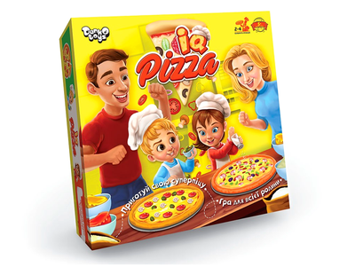 Настольная игра IQ Pizza логическая развивающая для детей и взрослых 4 пиццы картон Danko Toys MC-5597