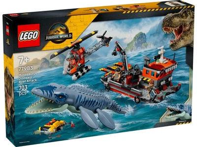 Конструктор LEGO Jurassic World Нападение мозазавра на корабль (77983)