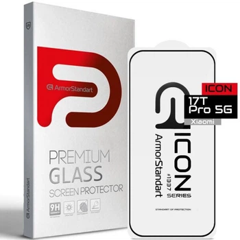 Защитное стекло ArmorStandart Icon 5D для Xiaomi 17T Pro - Black