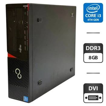 Компьютер Fujitsu Esprimo E720 E85 SFF / Intel Core i5-4440 (4 ядра по 3.1 - 3.3 GHz) / 8 GB DDR3 / 500 GB HDD / Intel HD Graphics 4600 / DVD-ROM б/у