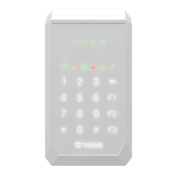 Клавиатура Tiras K-PAD4 White на 4 индикатора зон. (21-00025)