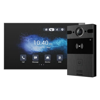 Комплект IP-видеодомофона Akuvox: домофон с WiFi 8" S563W + видеопанель 4Mp R25A (R25A + S563W) (00-00002808)
