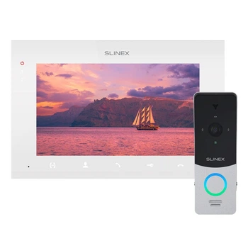 Комплект видеодомофона Slinex SQ-07MTHD White + ML-20HD Silver-Black (83-00059)