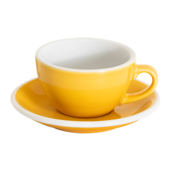 Набор LOVERAMICS EGG Cappuccino Чашка и блюдце 200мл Желтый