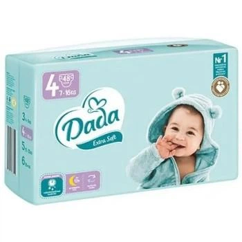 Подгузники Dada Extra Soft размер 4 7–16 кг 48 шт