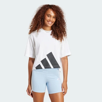 Жіноча футболка Essentials Big Logo Boyfriend adidas JG8737 (S) білий (4067902942513)