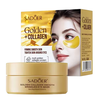 Патчі під очі проти зморщок Sadoer Golden + Collagen Smooth Wrinkles, 60 штук