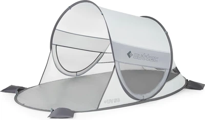 Namiot plażowy Outtec samorozkładający EasyShade UV50 Szary 206027 (5905884429358)