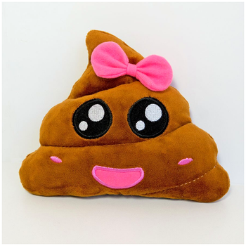 М'яка іграшка смайлик emoji Міс какао 16 см для дітей Плюш Weber Toys MC-4797