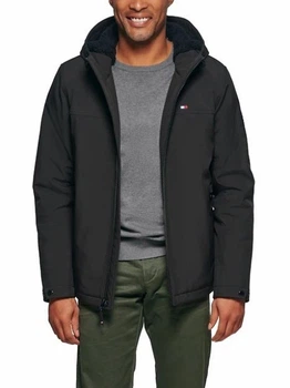 Куртка демісезонна з капюшоном чоловіча Tommy Hilfiger 67383037 M Чорна (1159860812)