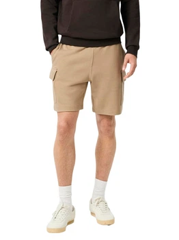 Шорти бавовняні довгі чоловічі Lacoste 642172498 3XL Бежеві (1160641504)