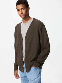 Кардиган чоловічий Uniqlo 758102997 2XL Коричневий (1160798631)
