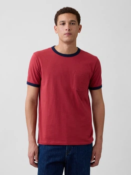 Футболка хлопковая мужская GAP 182644183 2XL Красная (1160663751)