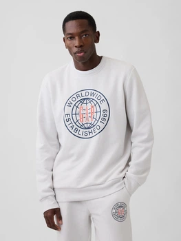 Свитшот на флисе мужской GAP 954553718 XL Серый (1160793555)