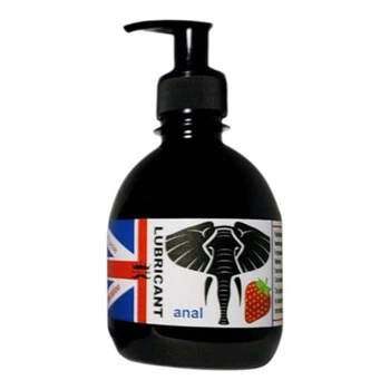 Анальна змазка лубрикант на водній основі з ароматом Полуниці 300 мл, Royal Lube