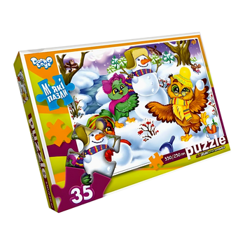 Пазлы мягкие 35 элементов для детей от 3 лет размер 33x23 см Danko Toys MC-8170
