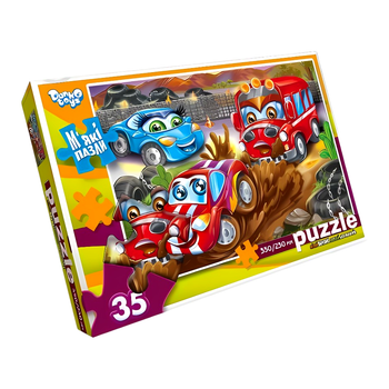 Пазлы мягкие 35 элементов для детей от 3 лет картон пена Danko Toys MC-8171
