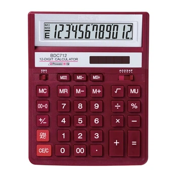 Калькулятор бухгалтерский Rebell BDC 712 Red