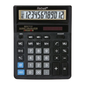 Калькулятор бухгалтерский Rebell BDC 712 GL