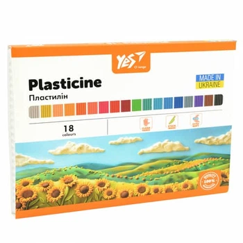 Пластилін Yes, 18 кол., 360г "Orange Line" (540691)