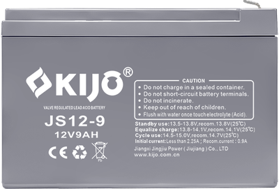 Акумуляторна батарея KIJO JS12-9, 12V, 9Ah