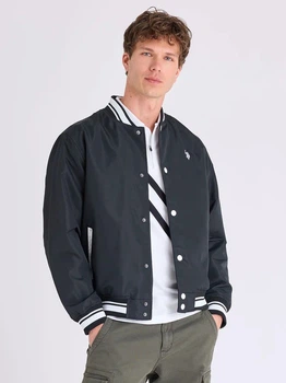 Бомбер чоловічий U.S. Polo Assn 604971309 L Чорний (1160713256)