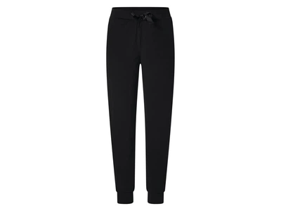 Спортивные штаны Slim Fit велюровые для женщины Esmara Lenzing EcoVero 495054 M Черный