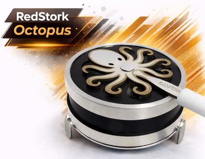 Калауд кальянный Red Stork Octopus экран для углей 4.5см регулятор жара алюминиевый с тефлоновой ручкой на 3 угля