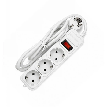 Мережевий фільтр Greelite 1,8 м на 3 розетки