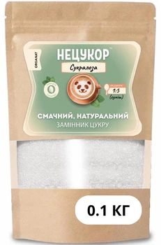Cукралоза (1:5) 100г суміш натур. «НЕЦУКОР» - не горчит, для диетического питания и похудения