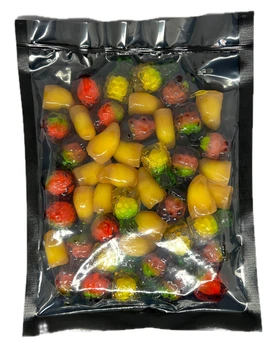 Желейки фрукты Микс 4D Candy Spark Jelly Candies Peelable mix 4 вкуса 250 г (ZH0809)