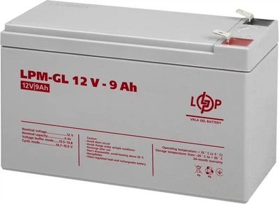 Аккумуляторная батарея LogicPower Гелевая LPM-GL 12V 9Ah (LP6563)