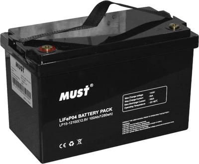 Аккумуляторная батарея Must LiFePO4 LP15-12100 12.8V 100Ah (DS279050)