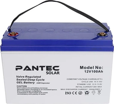 Аккумуляторная батарея Pantec Solar 100-12 GEL 12V 100Ah (YT37503)