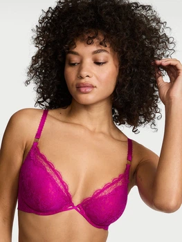 Бюстгальтер з кісточками мереживный Victoria's Secret 215365937 40C Рожевий (1160889628)