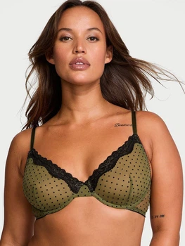 Бюстгальтер с косточками Victoria's Secret 379512138 32C Зеленый (1160571001)