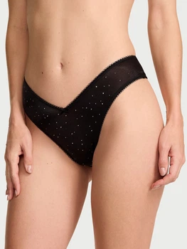 Трусики бразилиана женские Victoria's Secret 676982447 XL Черные (1160776182)