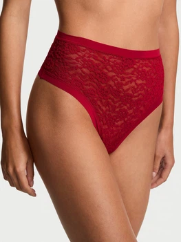 Трусики танга женские Victoria's Secret 66207846 XS Бордовые (1160862892)