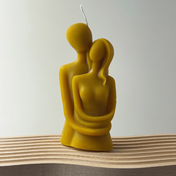Свічка "Парочка" із забрусового воску