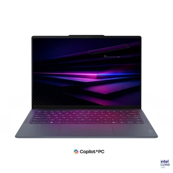 Ноутбук Lenovo Yoga Slim 7 Ultra Aura Edition Gen 11 (83QK006BPB), Intel Core Ultra 7 355 / 14" / POLED / 120 Гц / Touch / RAM 32 ГБ LPDDR5X / SSD 1 ТБ / Intel Graphics / Windows 11 Home / Синій